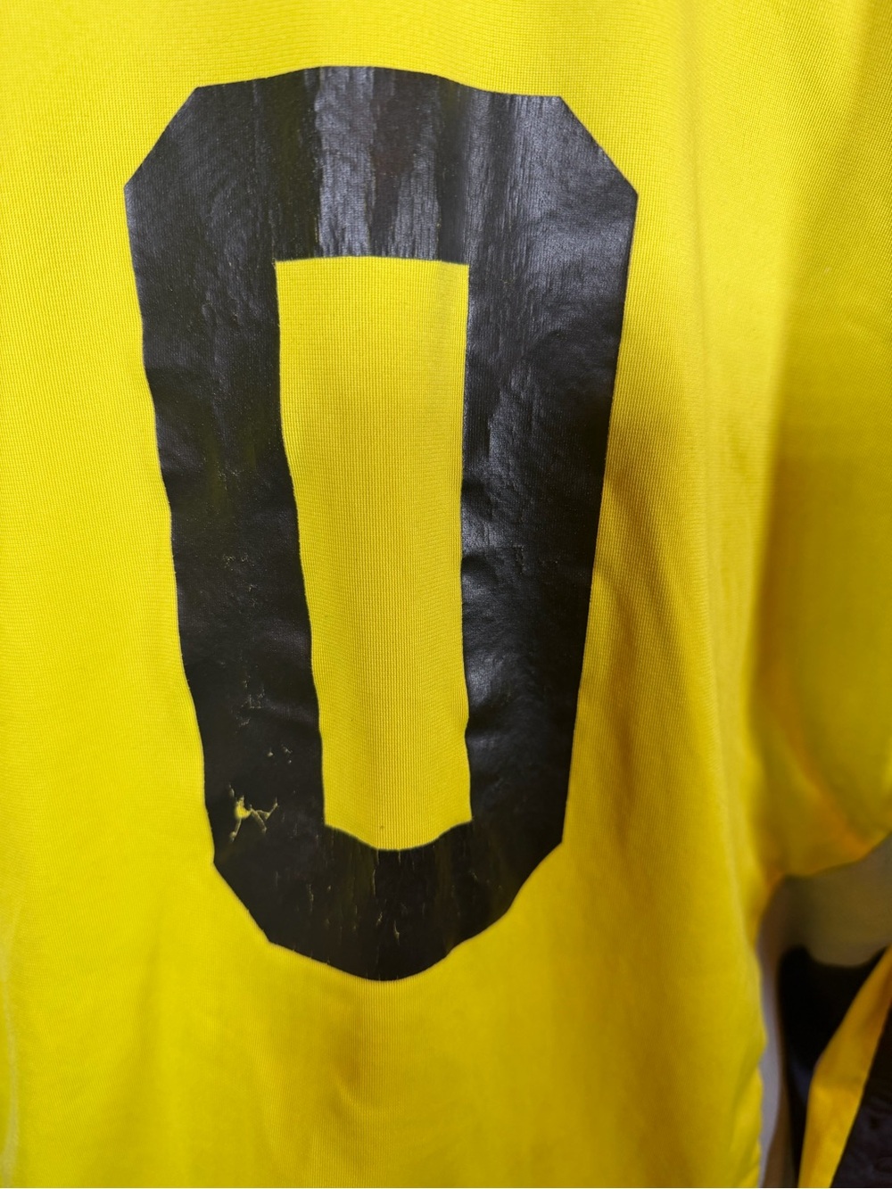 Adidas Neon Yellow and Gray Men’s Goalkeeper Jersey - Picture 4 of 6